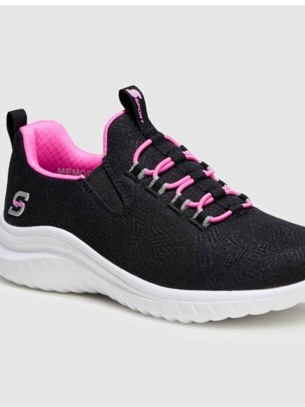 NWT Skechers S Sport By Skechers Kids' Vana Sneakers - Black 3: Slip-On